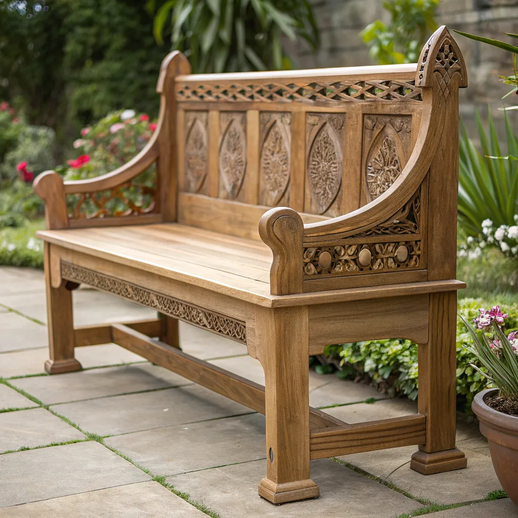 Handcrafted Wooden Bench